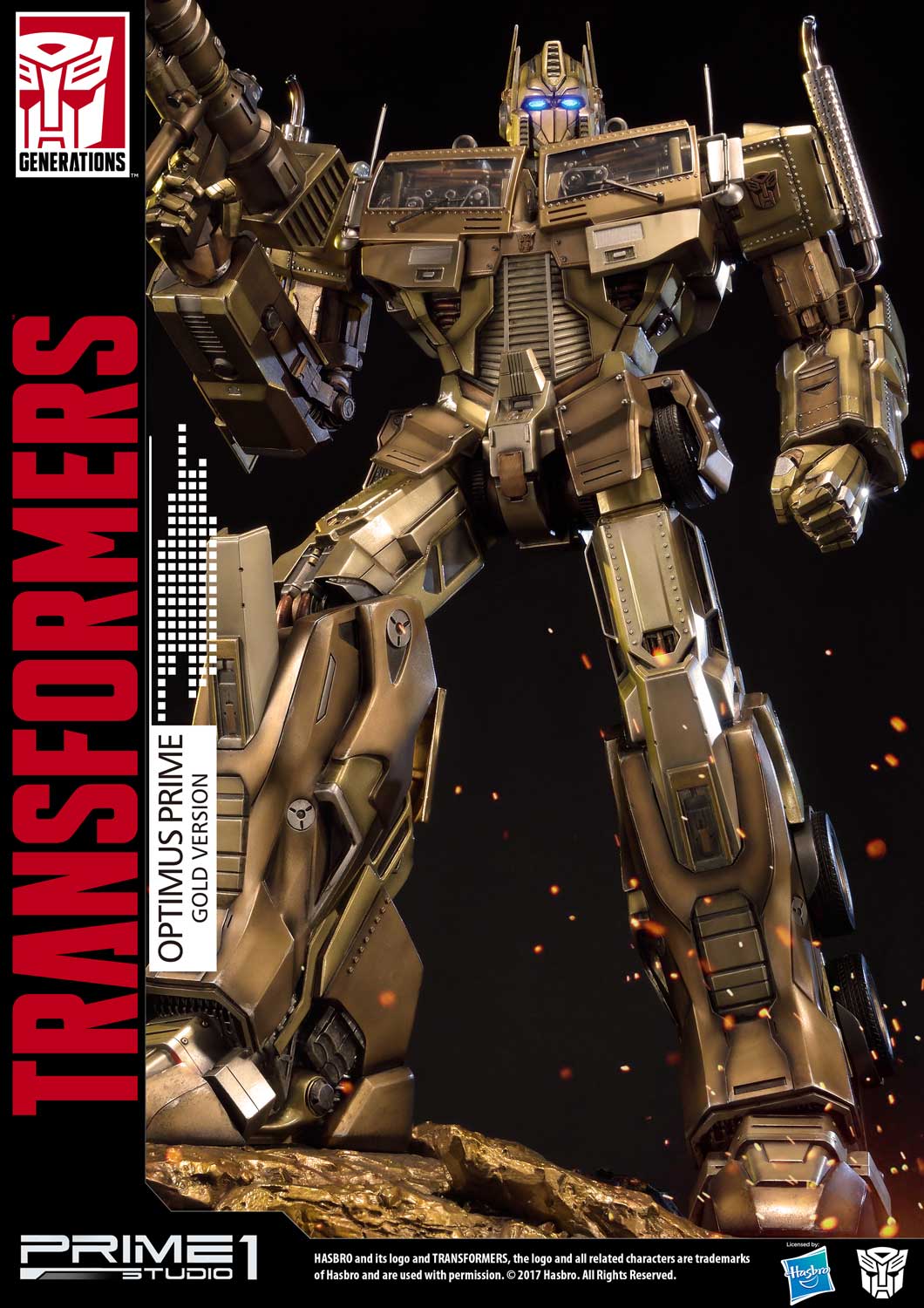 Premium Masterline Transformers: Generation 1 Optimus Prime Gold Version