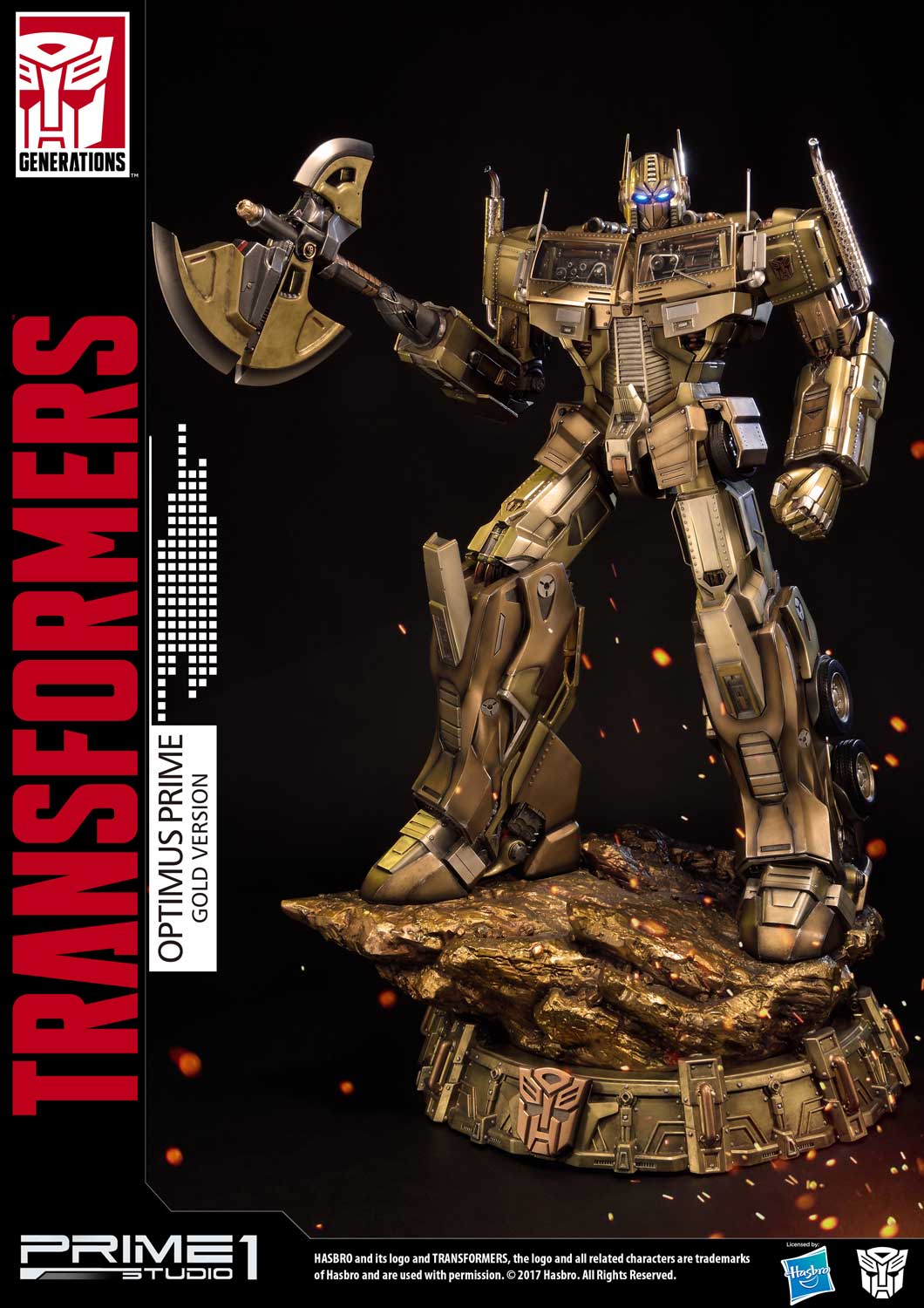 Premium Masterline Transformers: Generation 1 Optimus Prime Gold Version