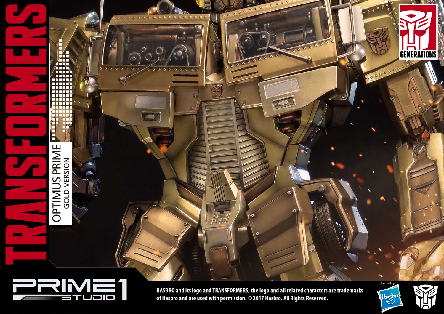 Premium Masterline Transformers: Generation 1 Optimus Prime Gold Version
