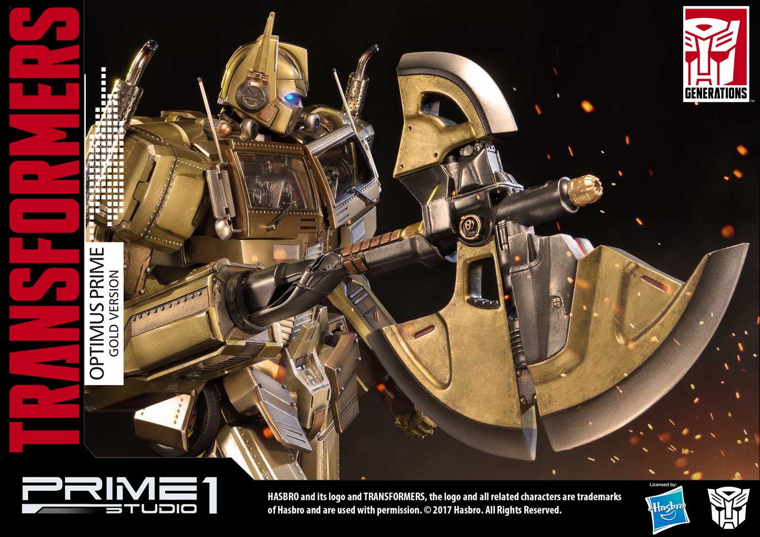 Premium Masterline Transformers: Generation 1 Optimus Prime Gold Version