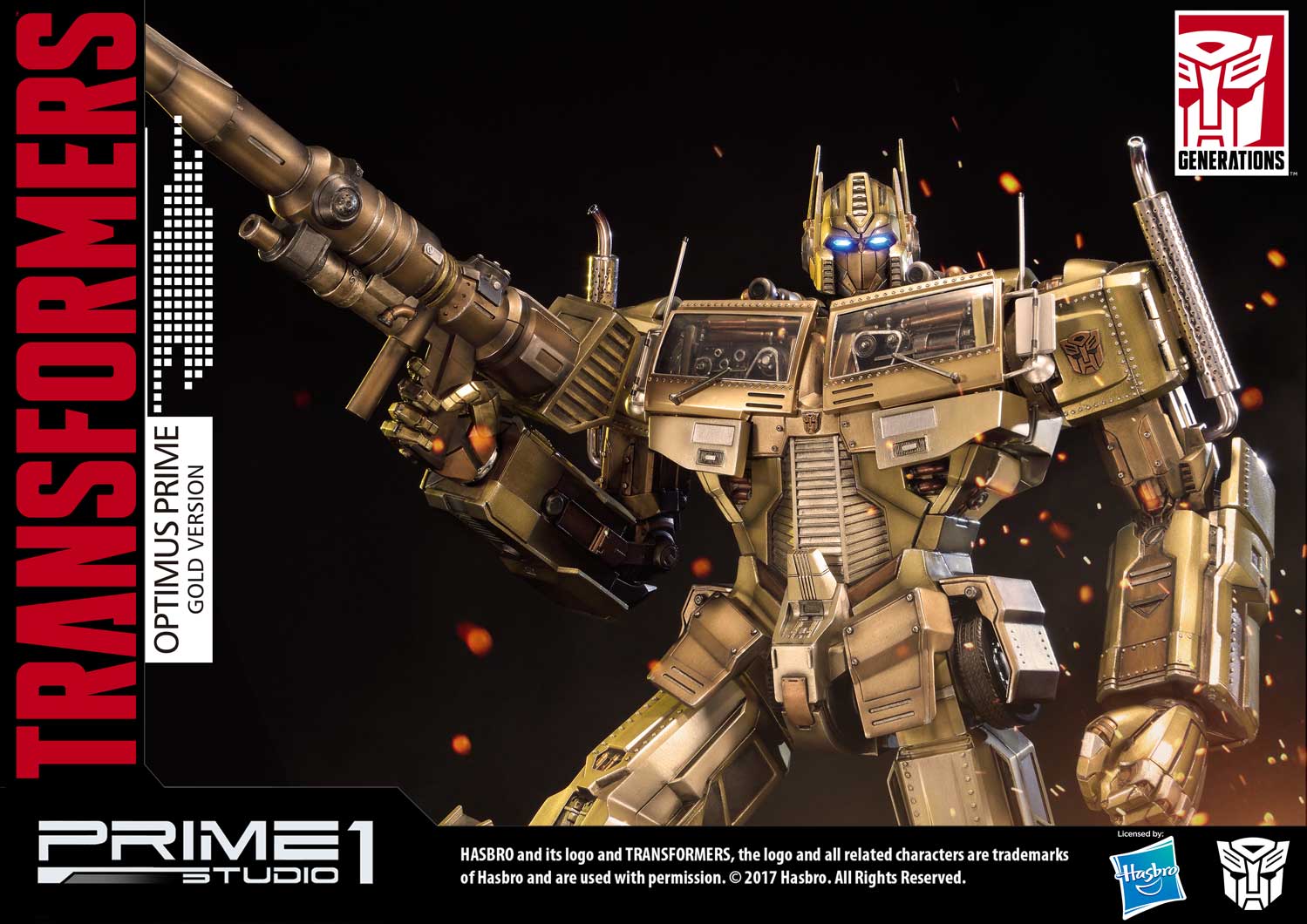 Premium Masterline Transformers: Generation 1 Optimus Prime Gold Version