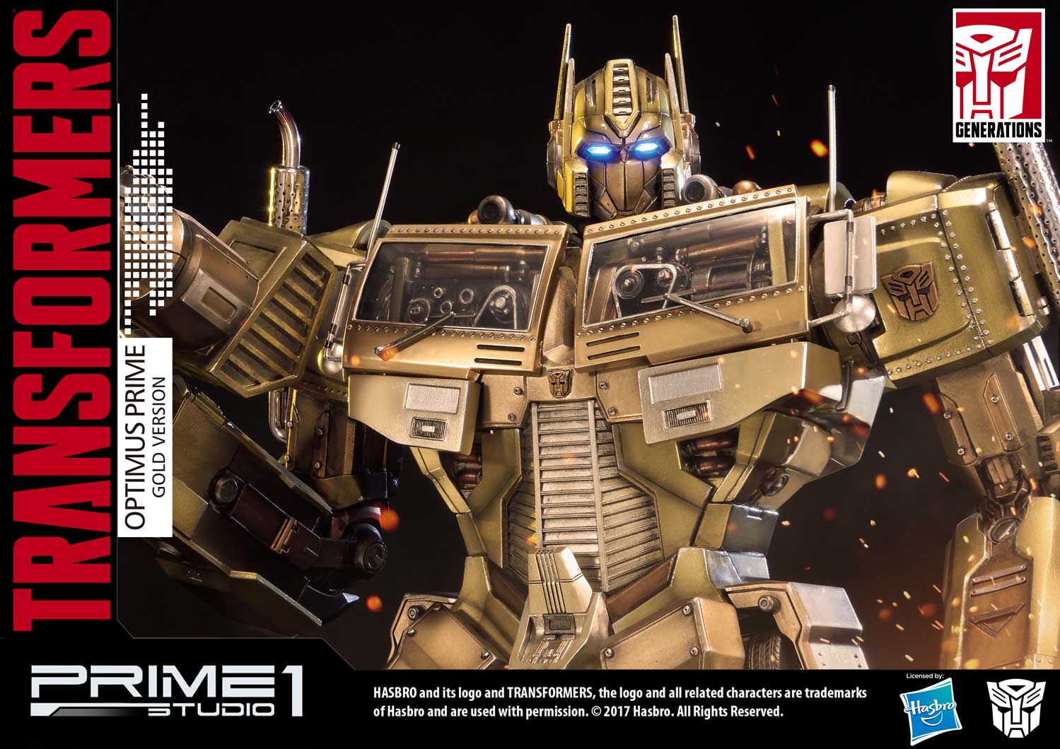 Premium Masterline Transformers: Generation 1 Optimus Prime Gold Version