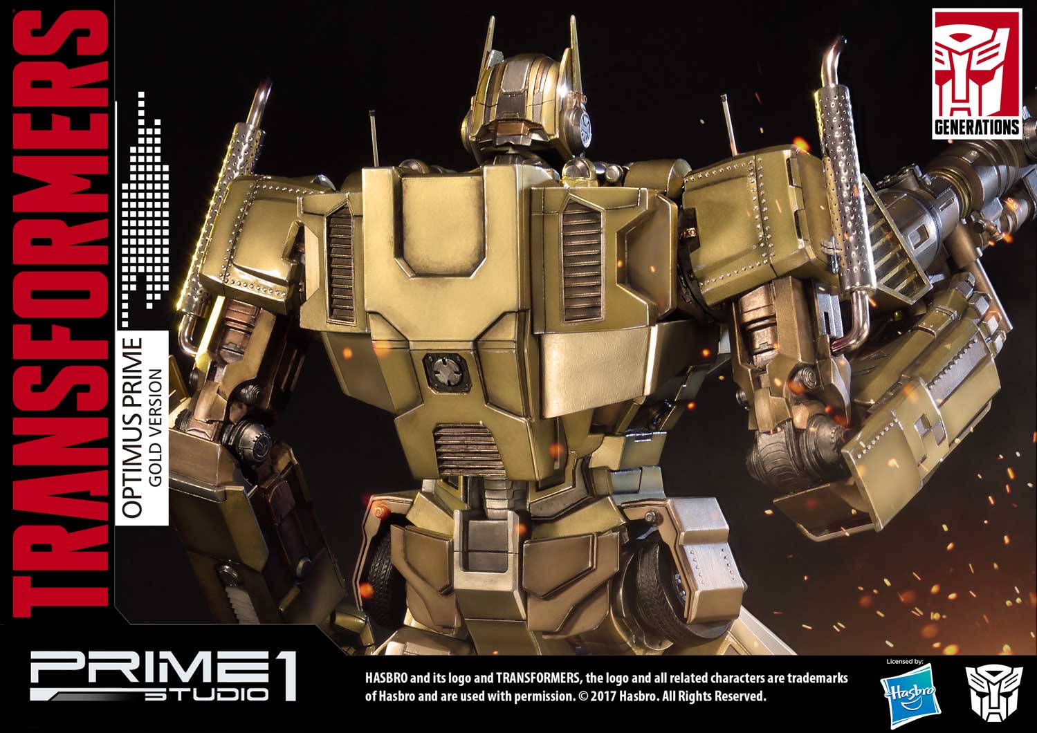 Premium Masterline Transformers: Generation 1 Optimus Prime Gold Version