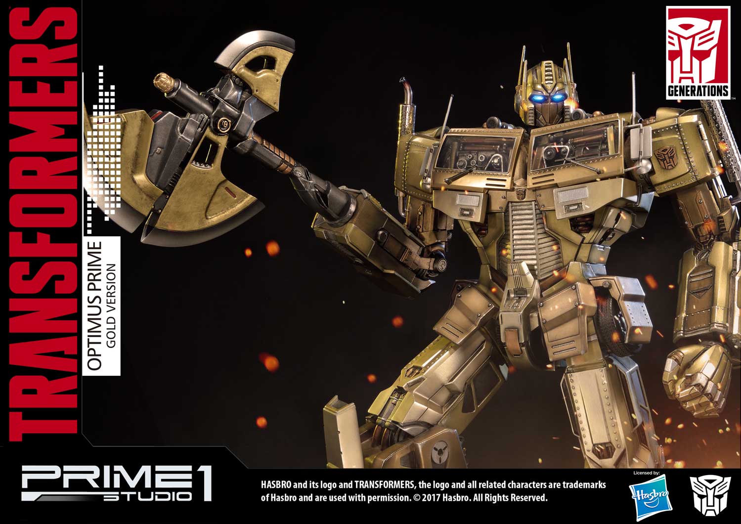 Premium Masterline Transformers: Generation 1 Optimus Prime Gold Version
