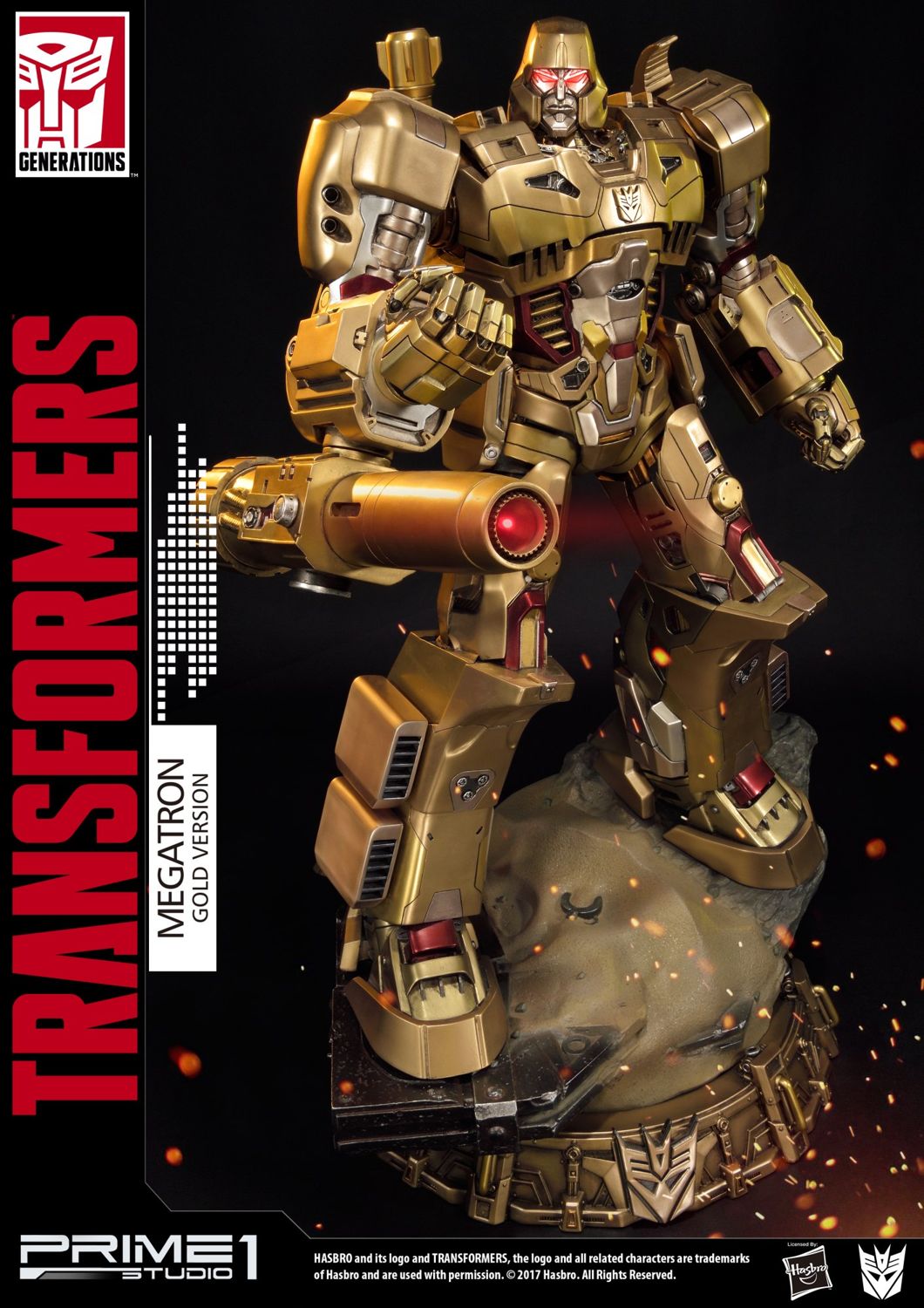 Premium Masterline Transformers: Generation 1 Megatron Gold Version