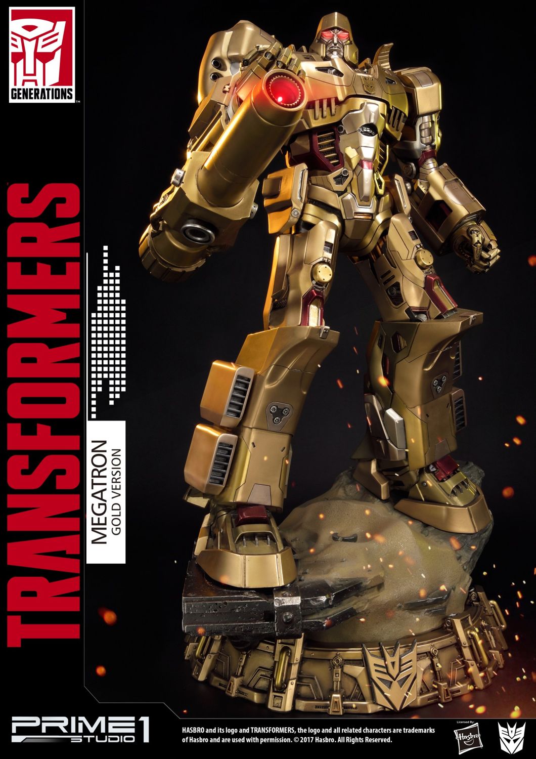 Premium Masterline Transformers: Generation 1 Megatron Gold Version
