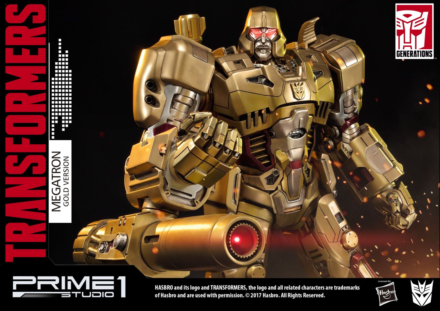 Premium Masterline Transformers: Generation 1 Megatron Gold Version