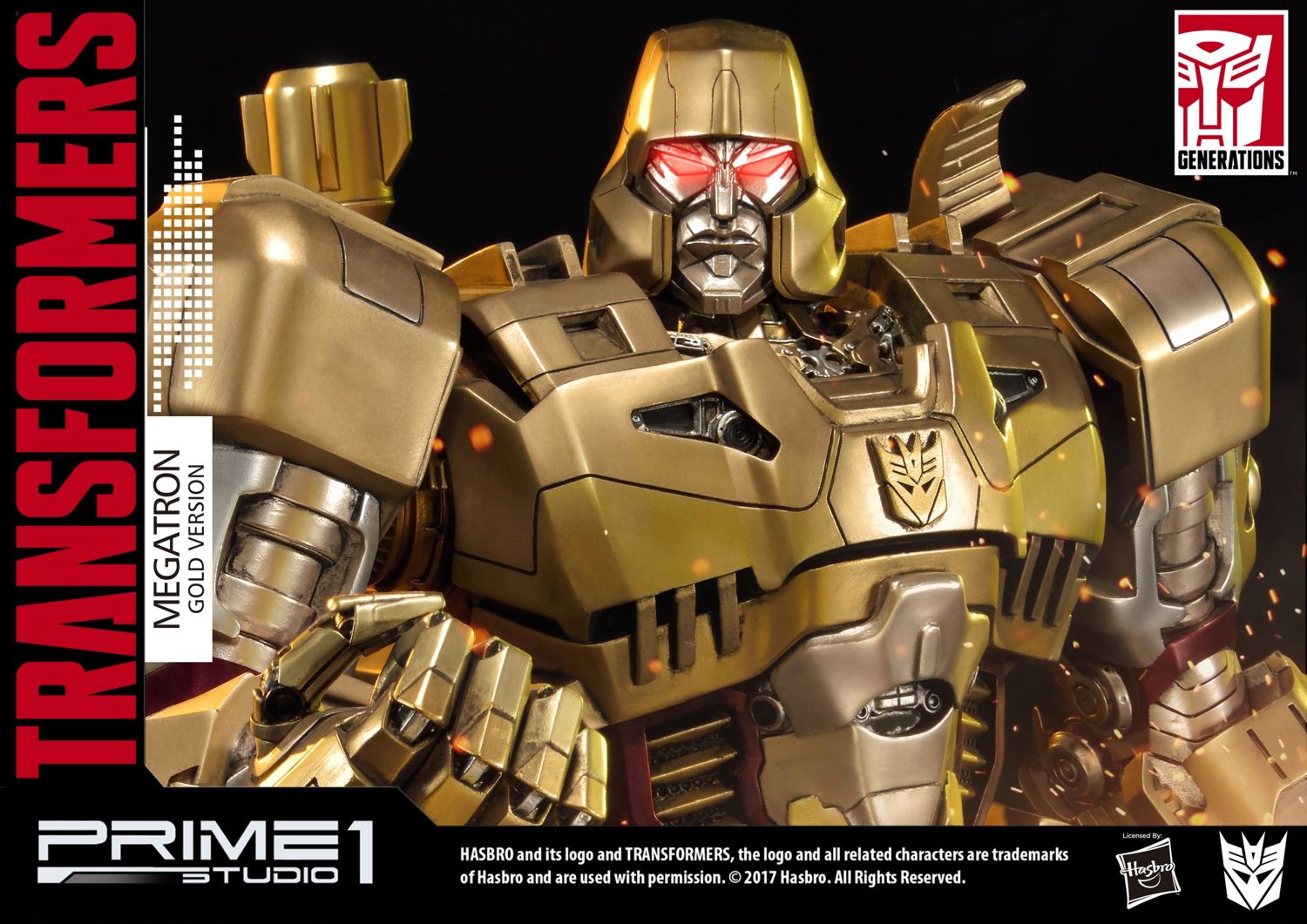 Premium Masterline Transformers: Generation 1 Megatron Gold Version