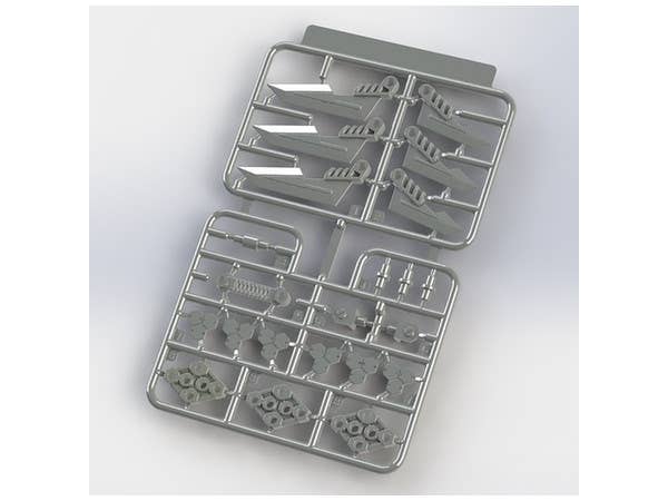 Pla-Act Option Series #08 Gimic Knife Re-Run Model Kit Model Kit Accessory | 4582362381899