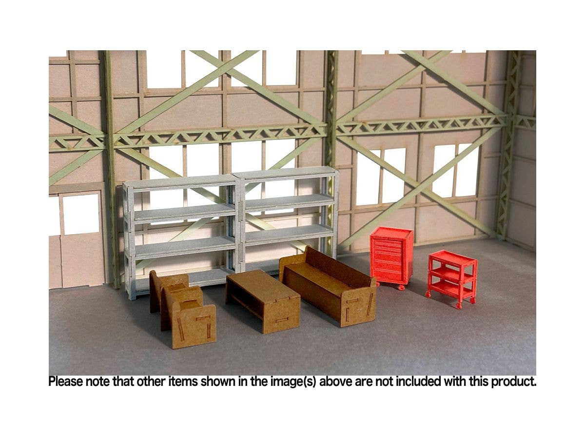 1/64-1/80th Scale Factory Interior Set Papercraft Kit | 4582362384524