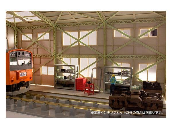 1/64-1/80th Scale Factory Interior Set Papercraft Kit | 4582362384524