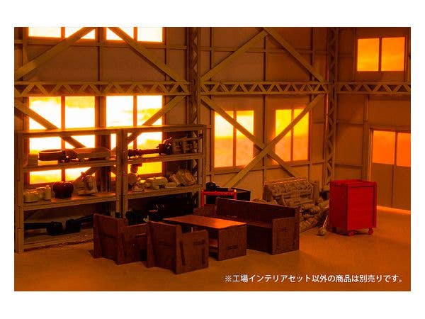 1/64-1/80th Scale Factory Interior Set Papercraft Kit | 4582362384524