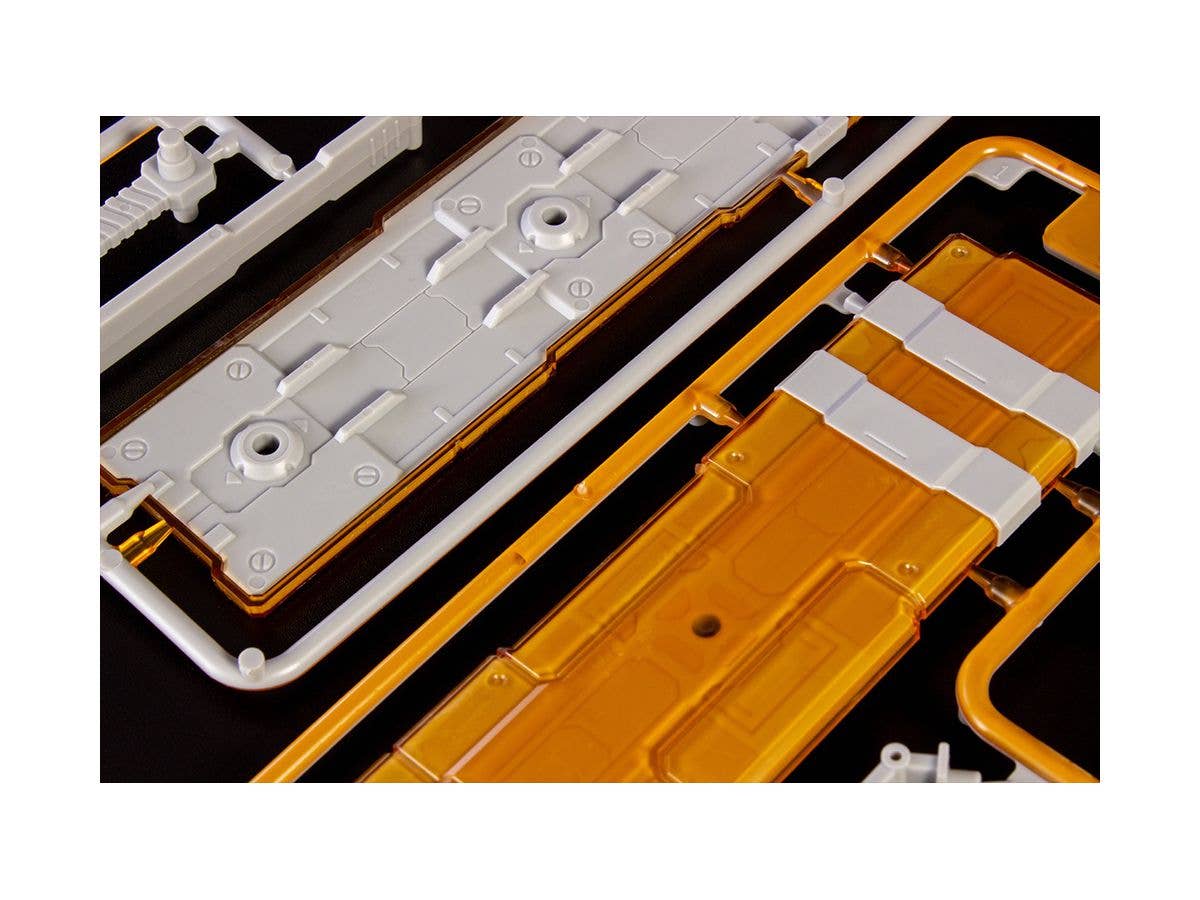 Pla Act Option Series10: Twin Shield Clear Orange(Renewal Re-Run) Model Kit Accessory | 4582362384975