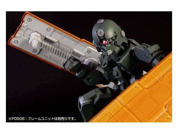 Pla Act Option Series10: Twin Shield Clear Orange(Renewal Re-Run) Model Kit Accessory | 4582362384975