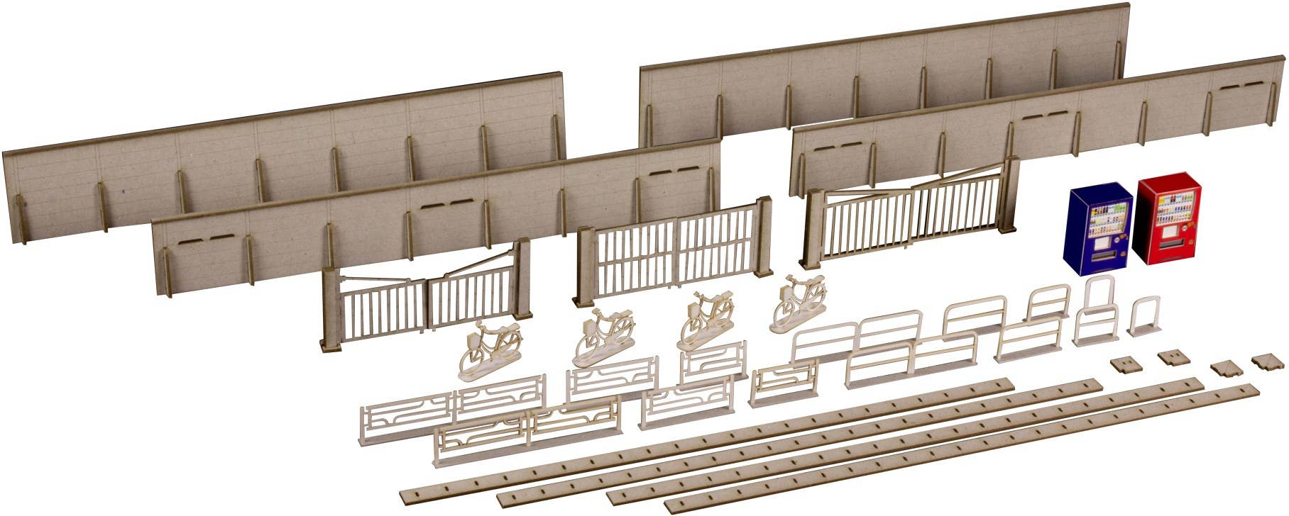 PLUM Town Corner Accessory Series Vol.1 1/80 Scale Paper Model Kit | 4582362386016