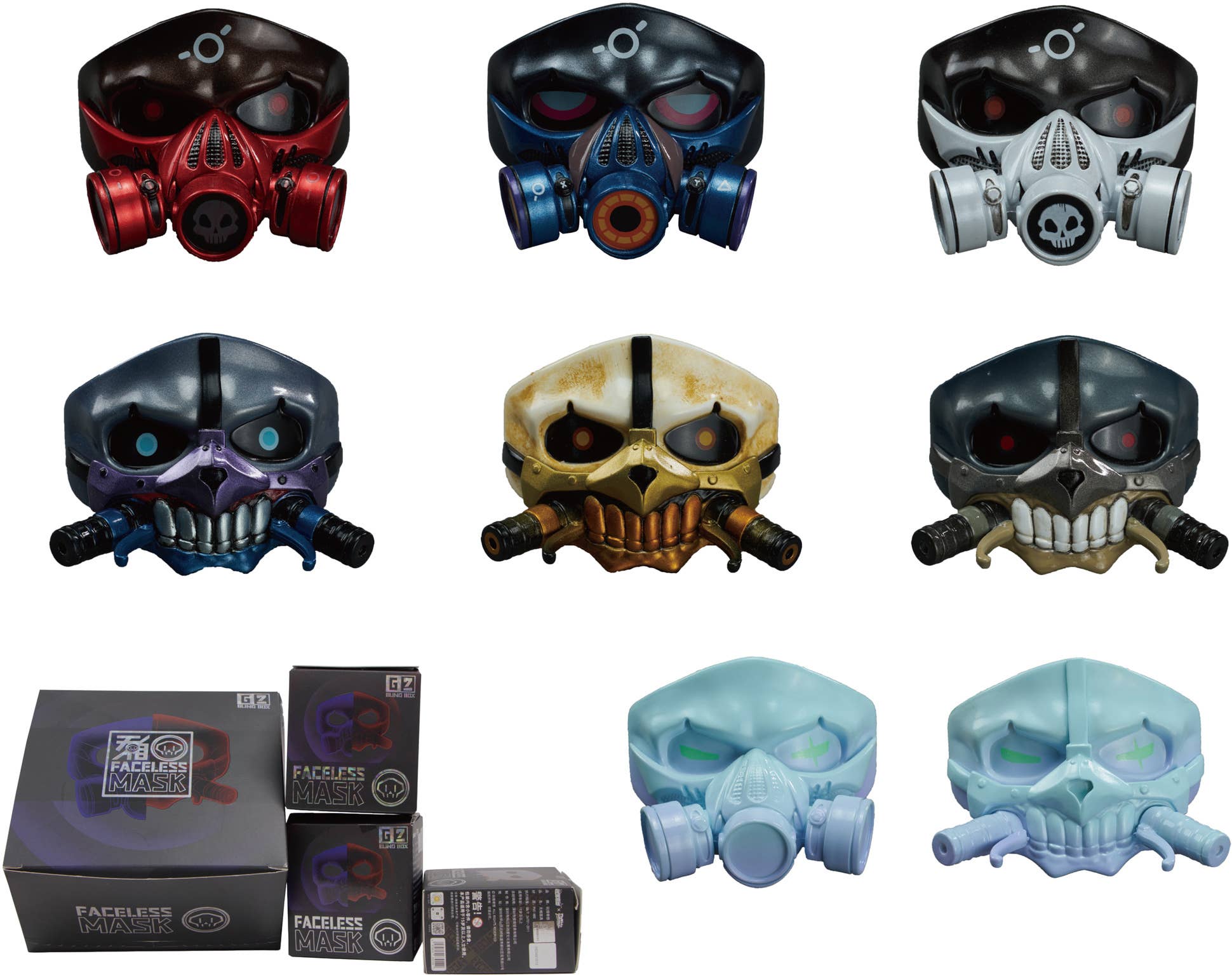 Shenzhen Mabell Animation Development Faceless Mask (Set of 6 Figures) | 4582362386757