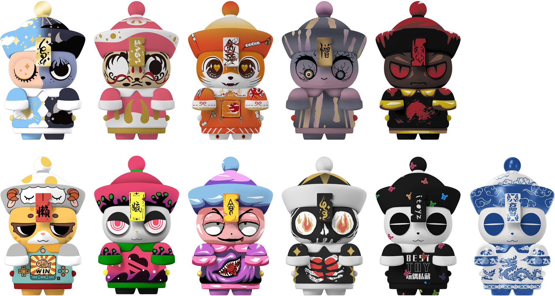 Shenzhen Mabell Animation Development imperial edict Kyonsichanzu (Set of 10 Figures) | 4582362386771