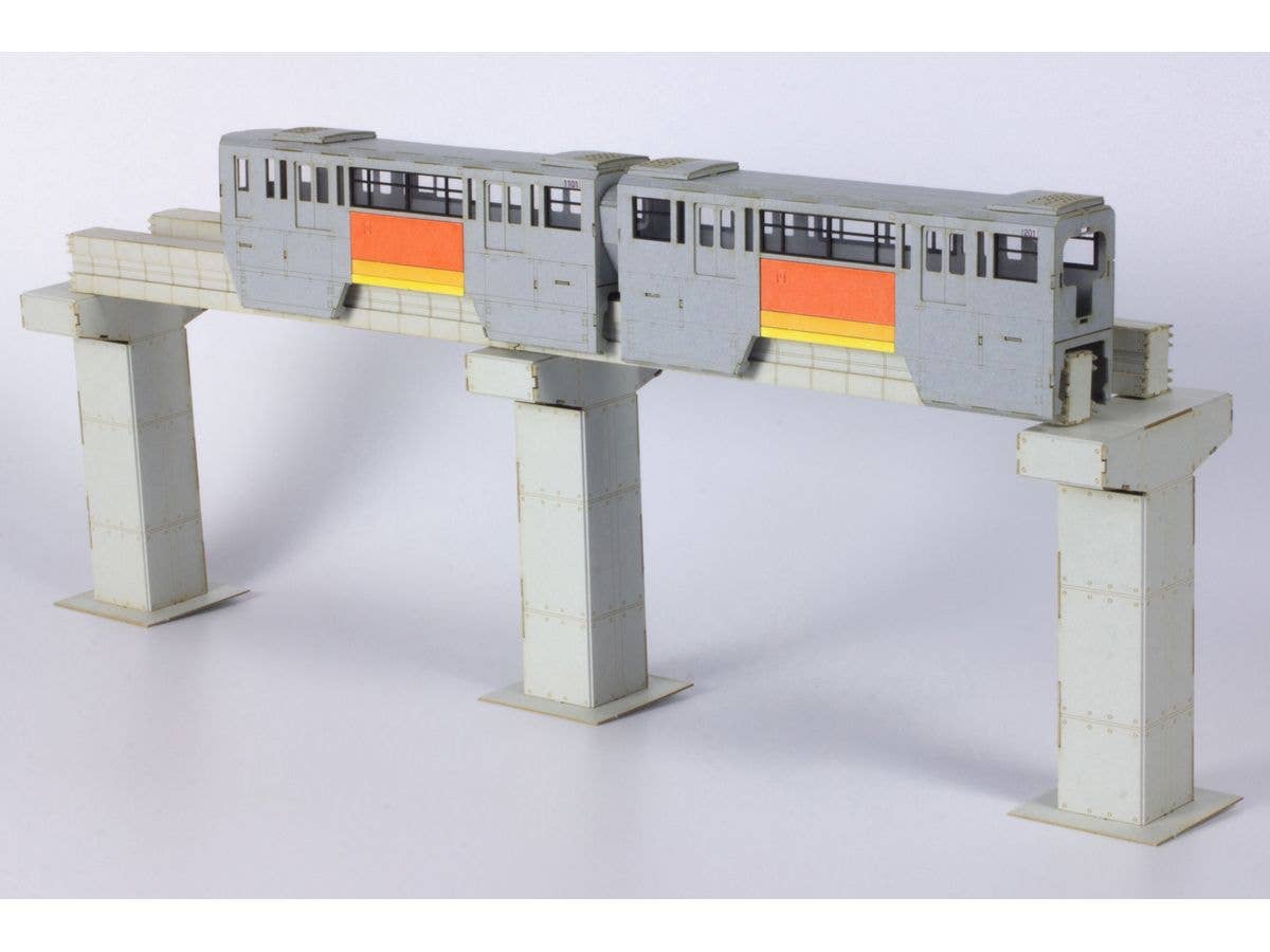 PMOA 1/150 Scale Tama Intercity Monorail Series 1000 Paper kit(2cars) | 4582362387686