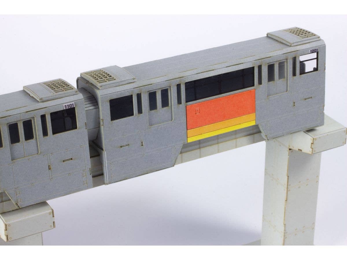 PMOA 1/150 Scale Tama Intercity Monorail Series 1000 Paper kit(2cars) | 4582362387686