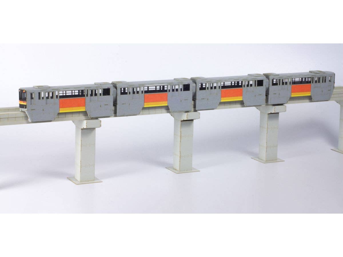 PMOA 1/150 Scale Tama Intercity Monorail Series 1000 Paper kit(4cars) | 4582362387693