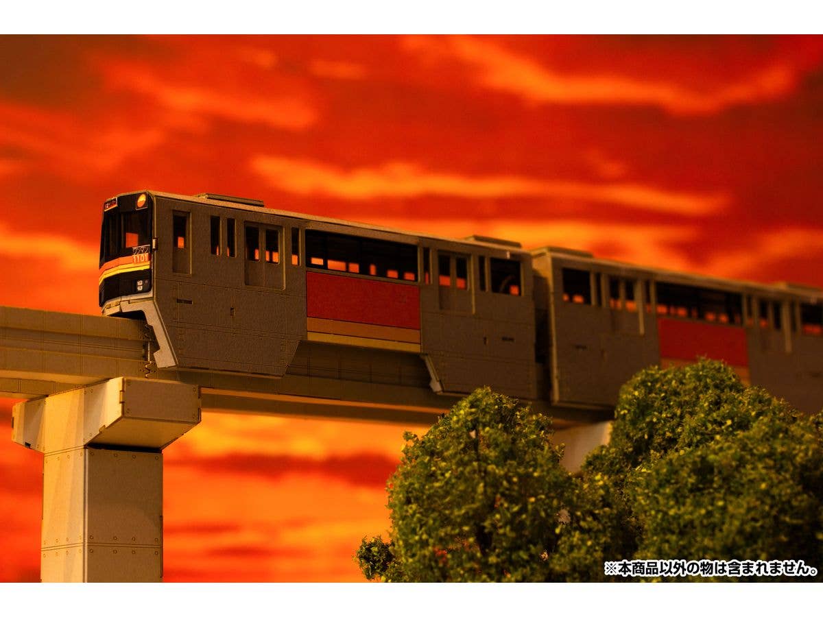 PMOA 1/150 Scale Tama Intercity Monorail Series 1000 Paper kit(4cars) | 4582362387693