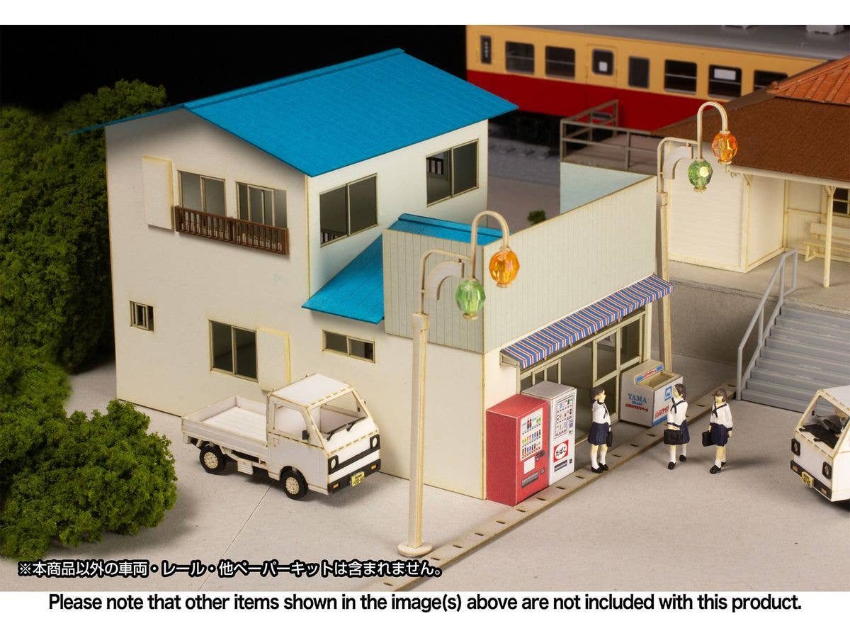 PMOA 1/80 Scale Paper kit Town Corner Accessory Series Store 「General Store」 | 4582362387969