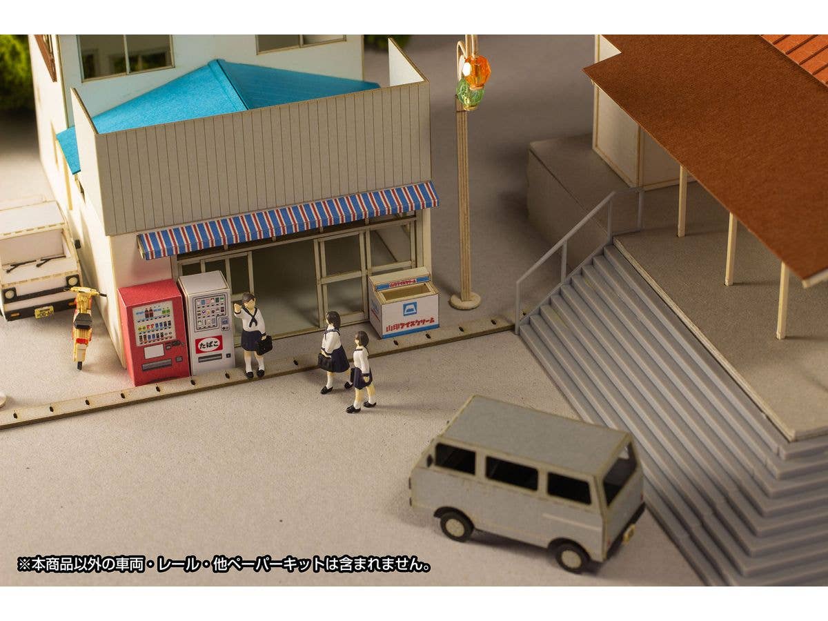 PMOA 1/80 Scale Paper kit Town Corner Accessory Series Store 「General Store」 | 4582362387969