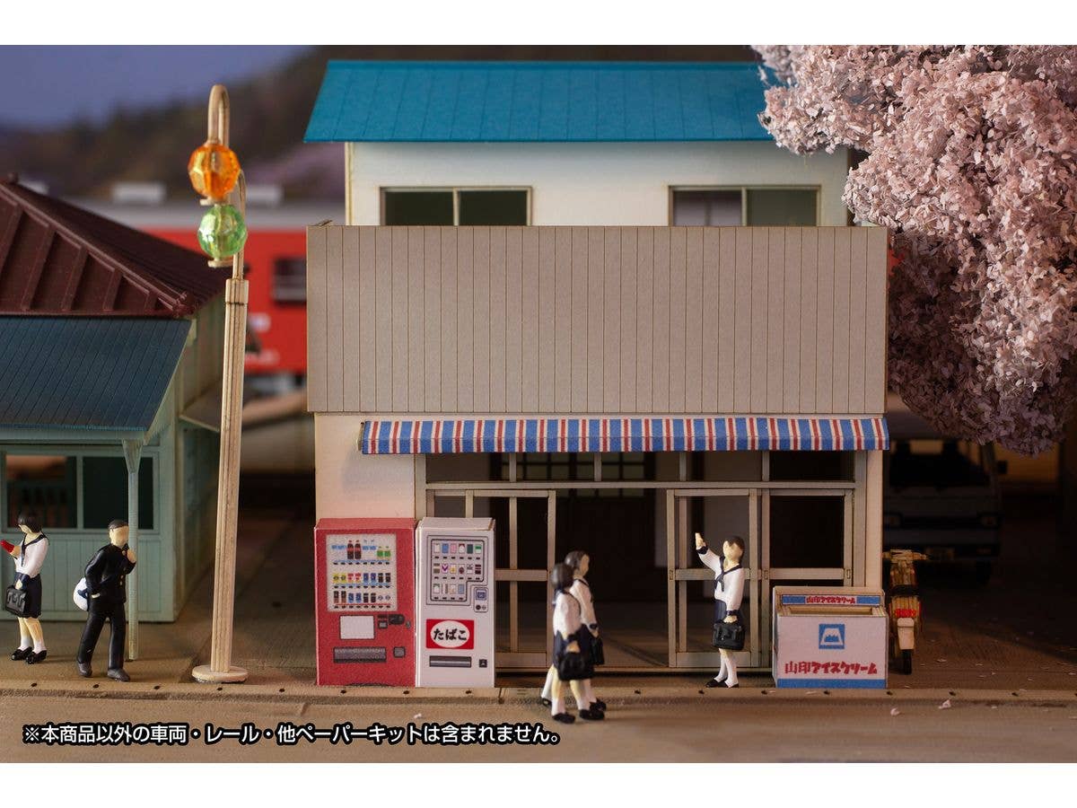 PMOA 1/80 Scale Paper kit Town Corner Accessory Series Store 「General Store」 | 4582362387969