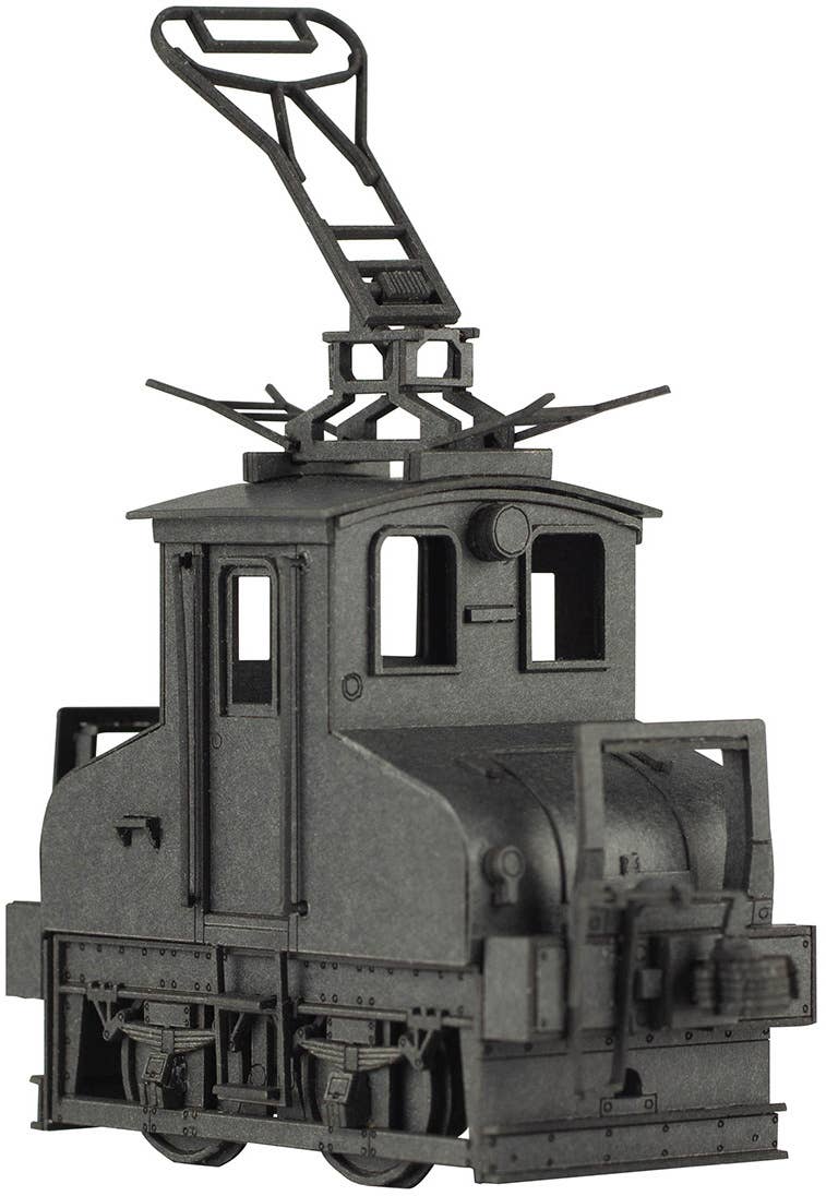 PMOA 1/80 Scale Paper kit Choshi Electric Railway DEKI3 Electric Locomotive(Black) | 4582362388713