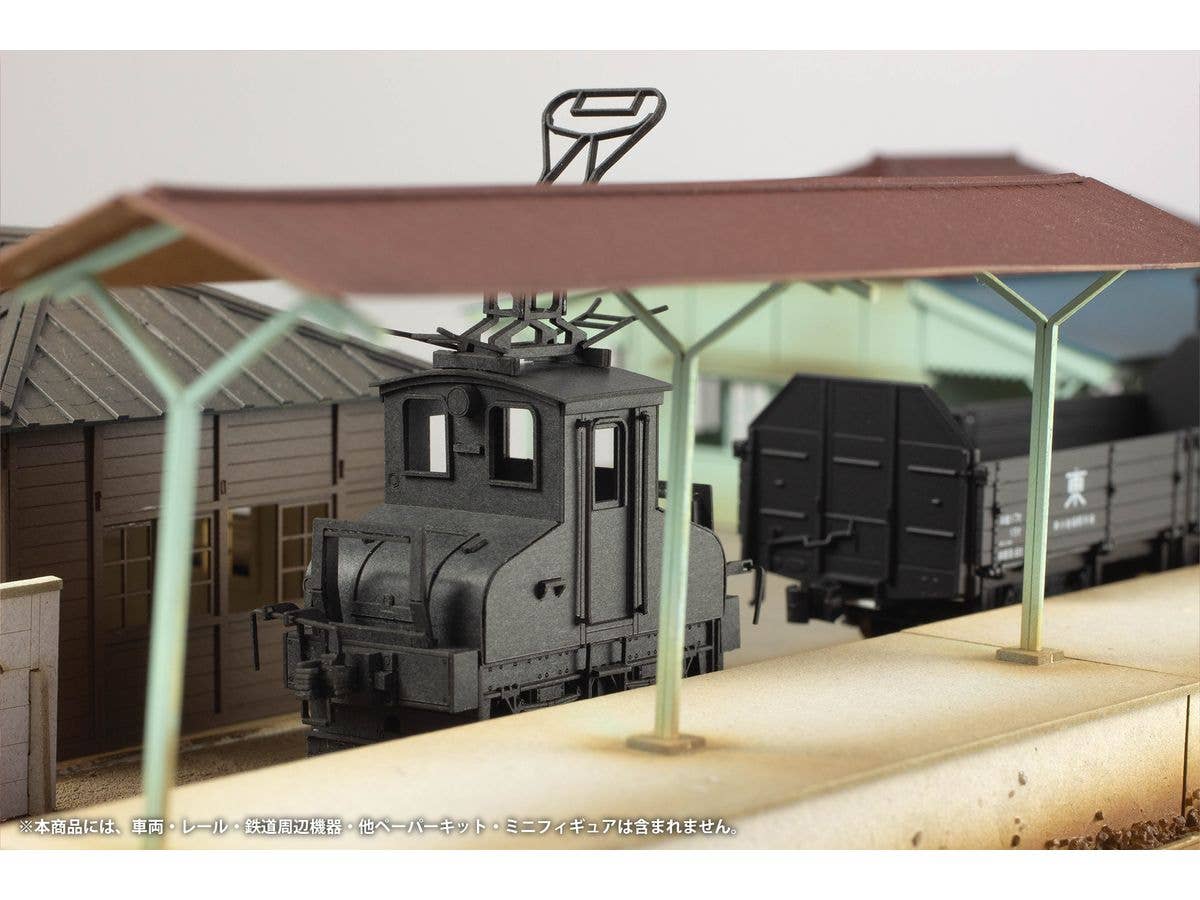 PMOA 1/80 Scale Paper kit Choshi Electric Railway DEKI3 Electric Locomotive(Black) | 4582362388713