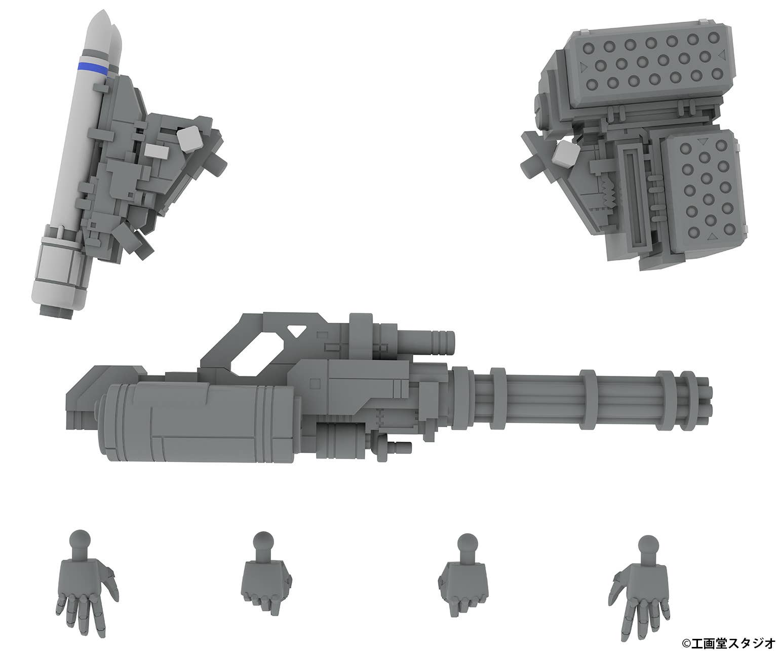 EXTENSION SET DãFor 5inM 1/48 PLDï¼»DRu35 MLCï¼ R25RCTï¼M7AGGUNï¼Flat hand parts(left and right) &Clenched hand parts(left and right)ï¼½ | 4582362388959