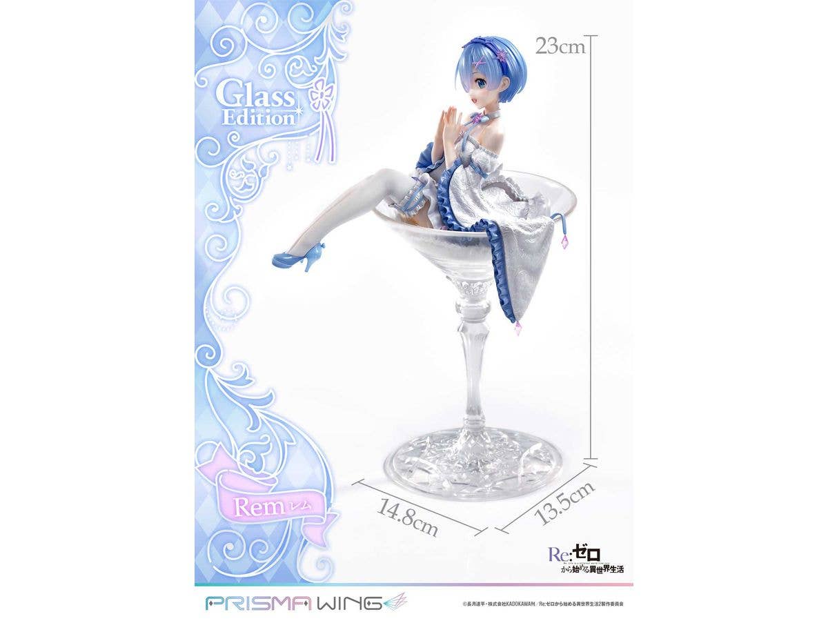 Prime 1 Studio PRISMA WING Re:ZERO -Starting Life in Another World- Rem Glass Edition 1/7 Scale Pre-Painted Figure | 4580708049502