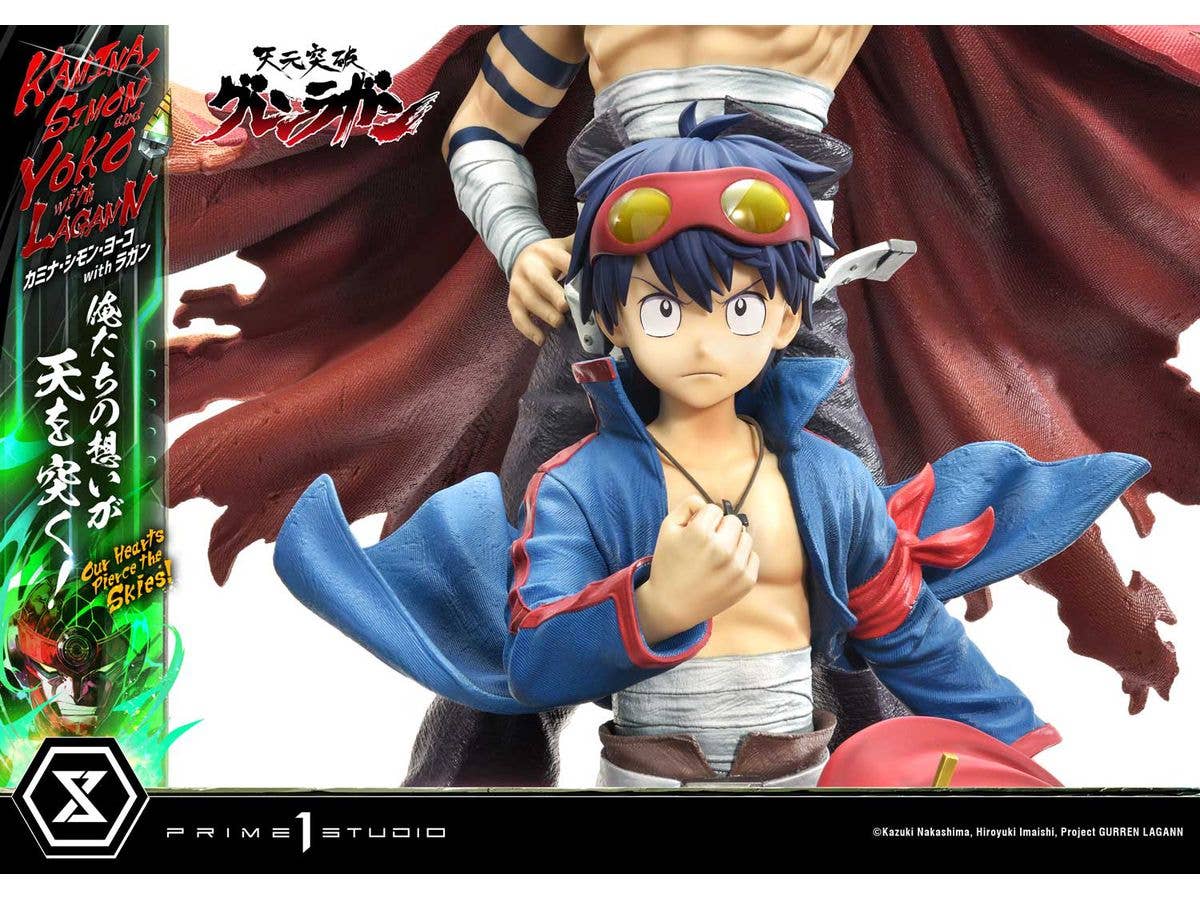 Prime 1 Studio Ultimate Premium Masterline Tengen Toppa Gurren Lagann Kamina, Simon & Yoko with Lagann "Our Hearts Pierce the Skies" | 4580708049540