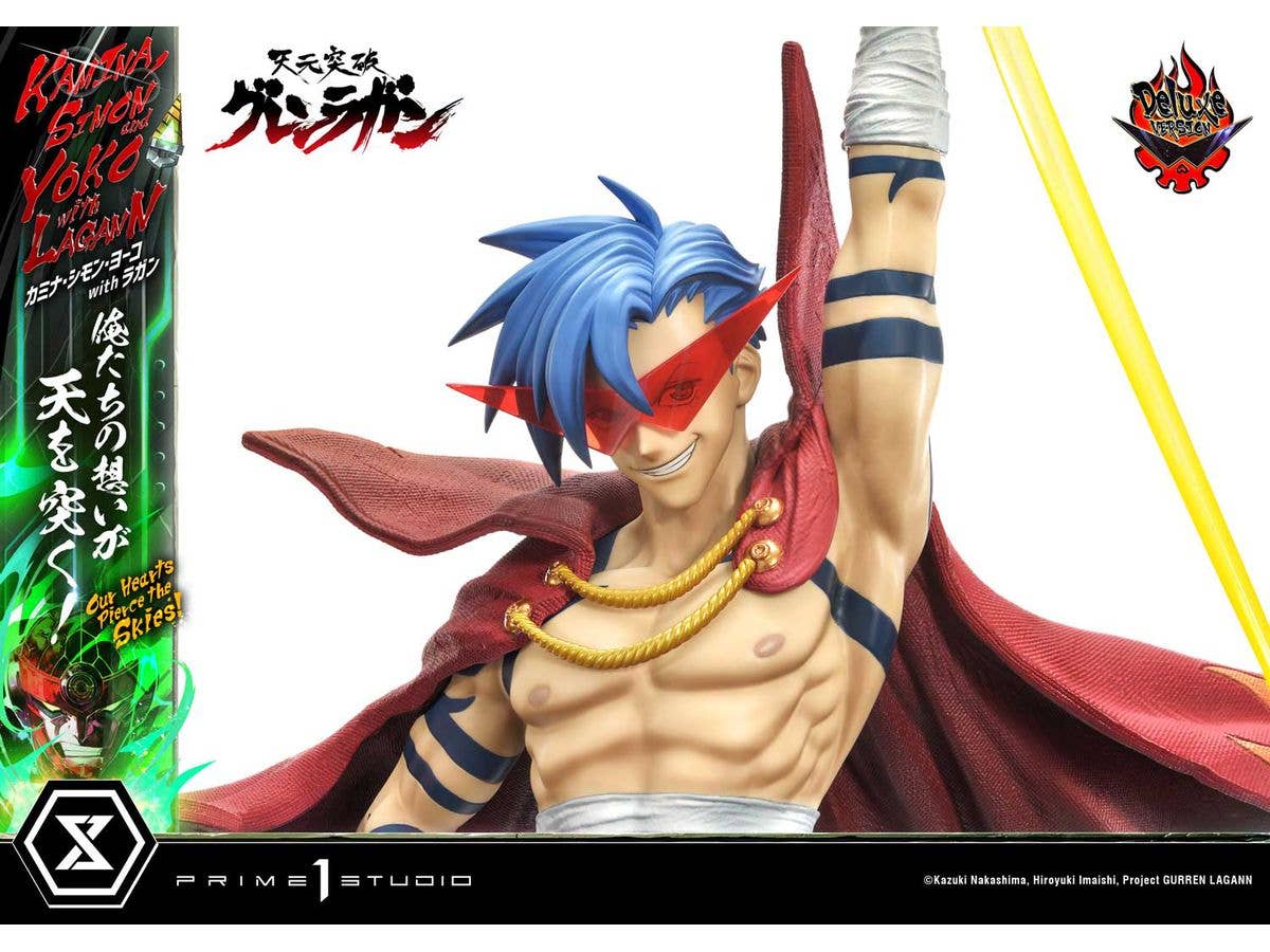 Prime 1 Studio Ultimate Premium Masterline Tengen Toppa Gurren Lagann Kamina, Simon & Yoko with Lagann "Our Hearts Pierce the Skies" Deluxe Version | 4580708049557