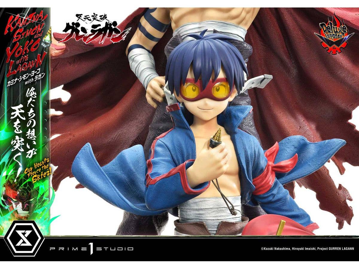 Prime 1 Studio Ultimate Premium Masterline Tengen Toppa Gurren Lagann Kamina, Simon & Yoko with Lagann "Our Hearts Pierce the Skies" Deluxe Version | 4580708049557