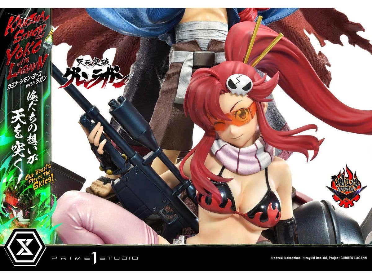 Prime 1 Studio Ultimate Premium Masterline Tengen Toppa Gurren Lagann Kamina, Simon & Yoko with Lagann "Our Hearts Pierce the Skies" Deluxe Version | 4580708049557
