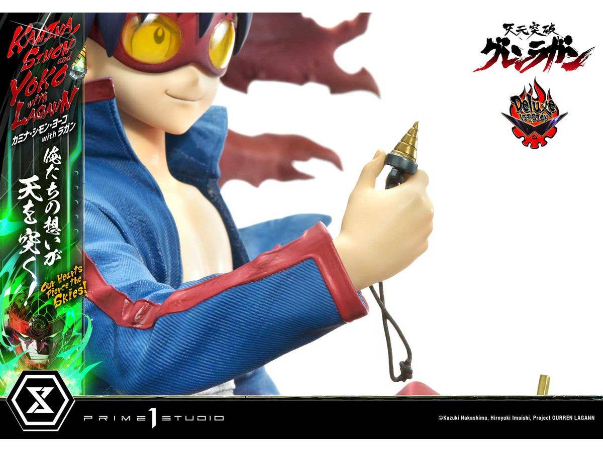 Prime 1 Studio Ultimate Premium Masterline Tengen Toppa Gurren Lagann Kamina, Simon & Yoko with Lagann "Our Hearts Pierce the Skies" Deluxe Version | 4580708049557