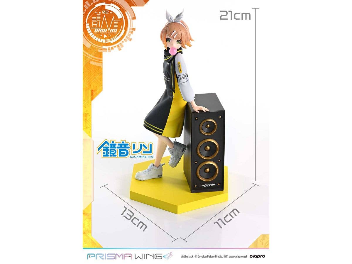 Prime 1 Studio PRISMA WING Piapro Characters Kagamine Rin "Art by lack" 1/7 Scale Pre-Painted Figure | 4582647120755