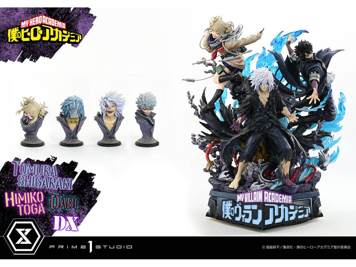 Prime 1 Studio Ultimate Premium Masterline My Hero Academia Tomura Shigaraki, Dabi, Himiko Toga Deluxe Version | 4582647121080