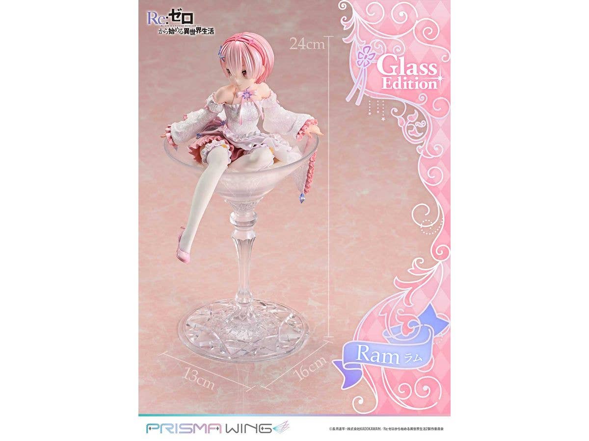 Prime 1 Studio PRISMA WING Re:ZERO -Starting Life in Another World- Ram Glass Edition 1/7 Scale Pre-Painted Figure | 4582647121226