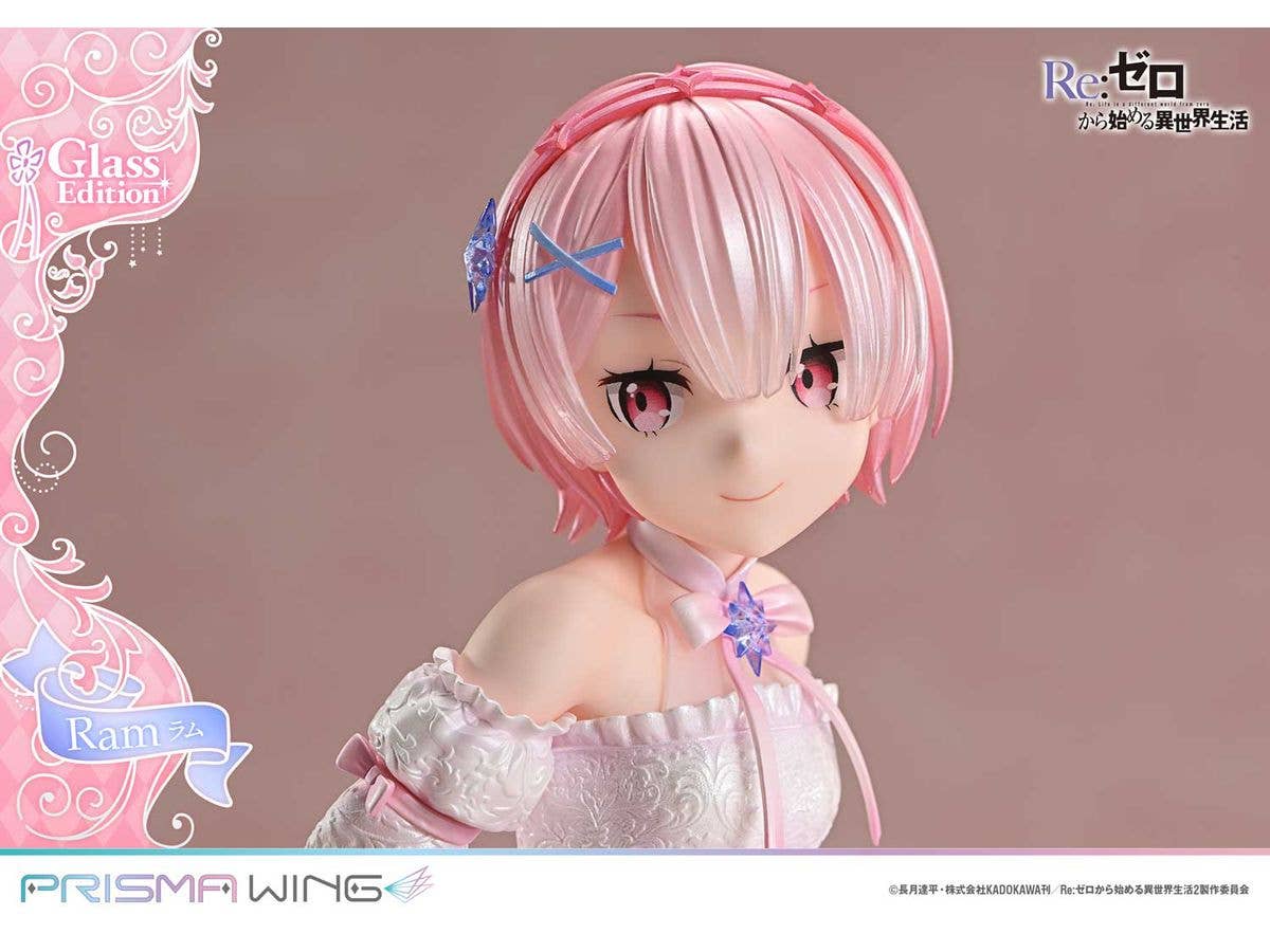 Prime 1 Studio PRISMA WING Re:ZERO -Starting Life in Another World- Ram Glass Edition 1/7 Scale Pre-Painted Figure | 4582647121226