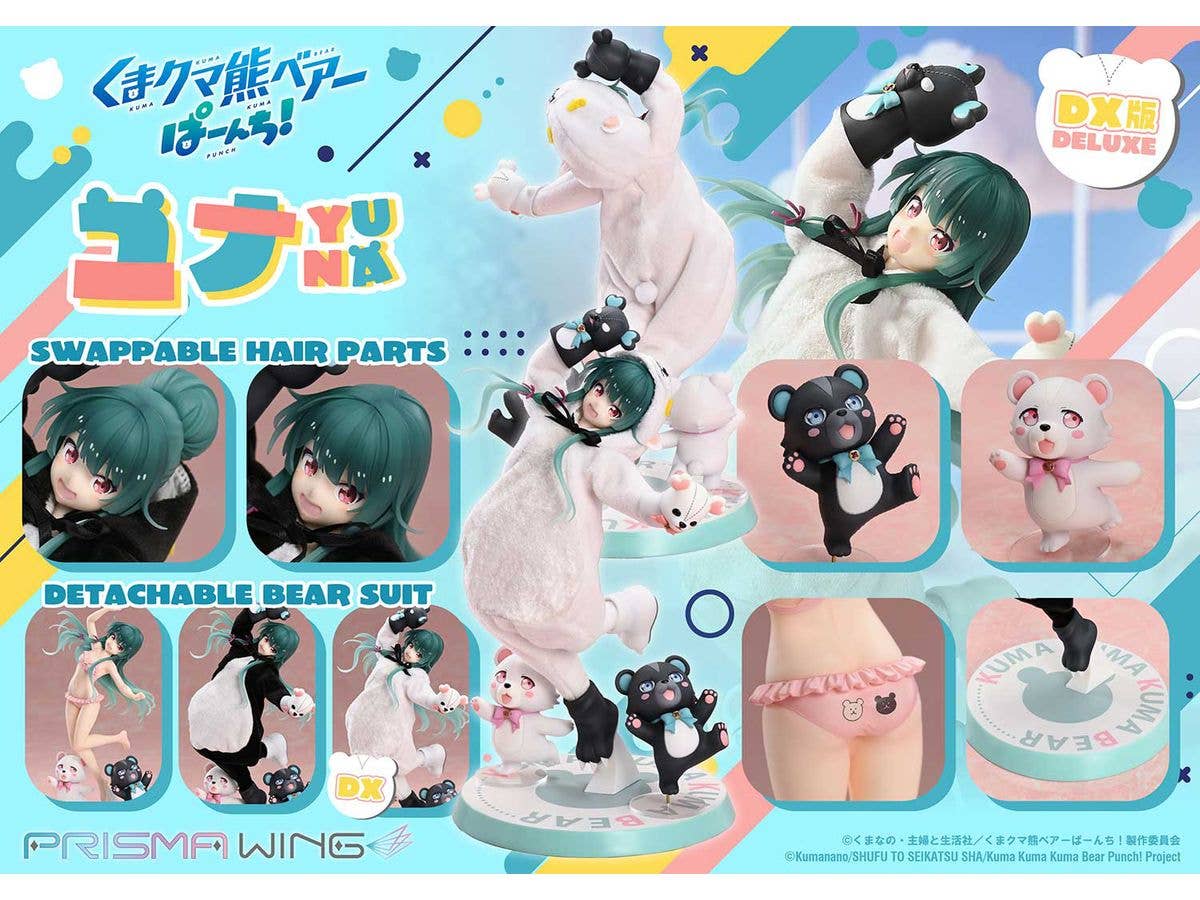 Prime 1 Studio PRISMA WING Kuma Kuma Kuma Bear Punch! Yuna Deluxe Version 1/7 Scale Pre-Painted Figure | 4582647121295