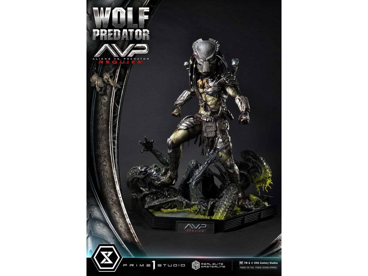 Prime 1 Studio Real Elite Masterline Aliens vs. Predator: Requiem Wolf Predator | 4582647121622