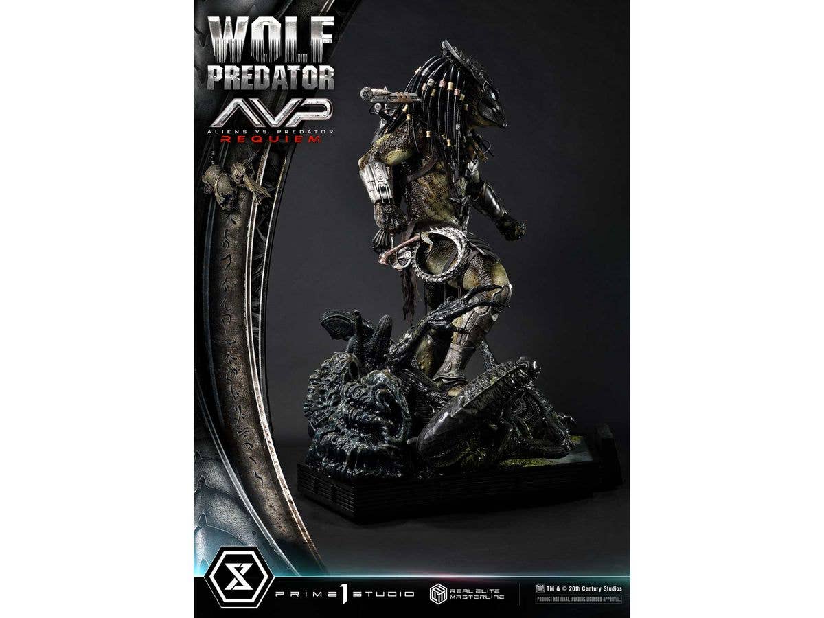 Prime 1 Studio Real Elite Masterline Aliens vs. Predator: Requiem Wolf Predator | 4582647121622