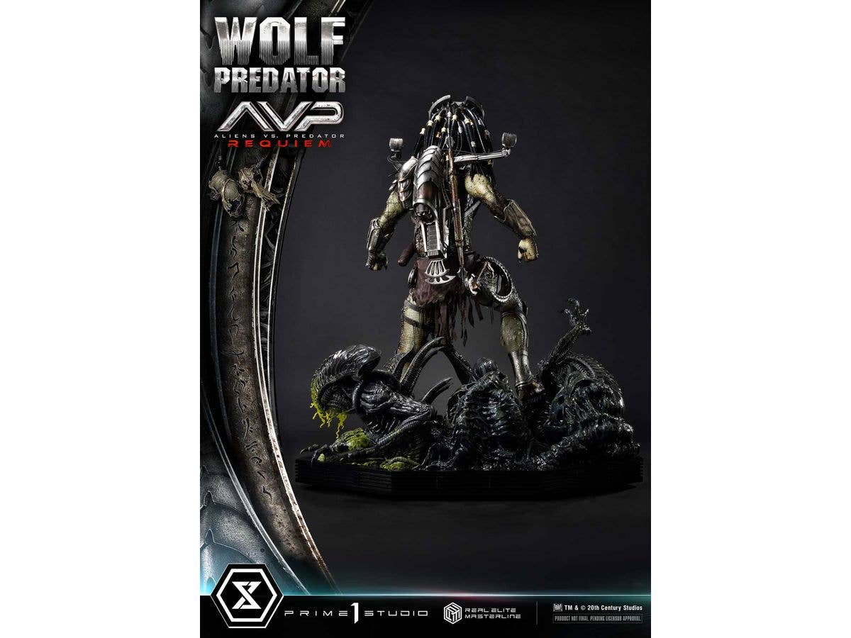 Prime 1 Studio Real Elite Masterline Aliens vs. Predator: Requiem Wolf Predator | 4582647121622