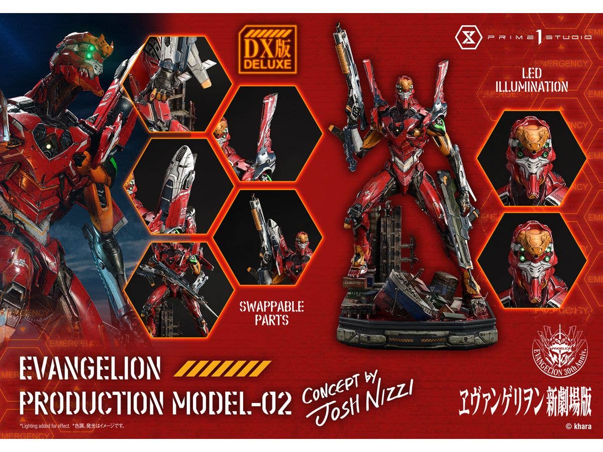 Prime 1 Studio Ultimate Diorama Masterline Evangelion Evangelion Production Model-02 (Concept by Josh Nizzi) Deluxe Version | 4582647122094