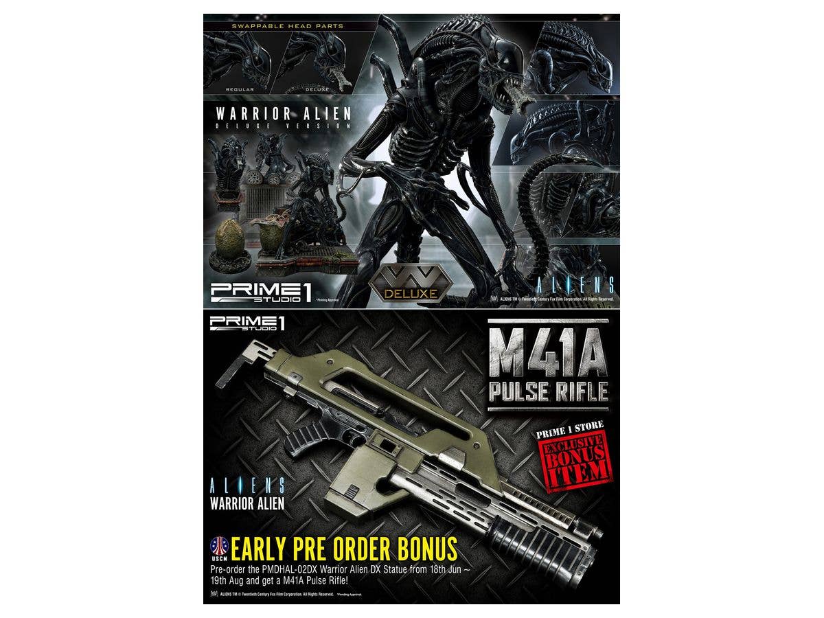 Prime 1 Studio Premium Masterline Aliens (Comics) Warrior Alien DX Bonus Version | 4582535943855