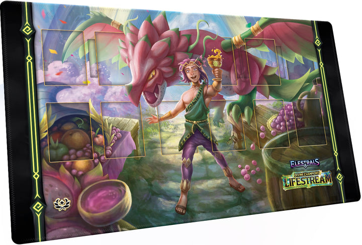 ELESTRALS LIFESTREAM PLAYMAT LADOGON CHAMPION OF DIONYSUS | 810148652098