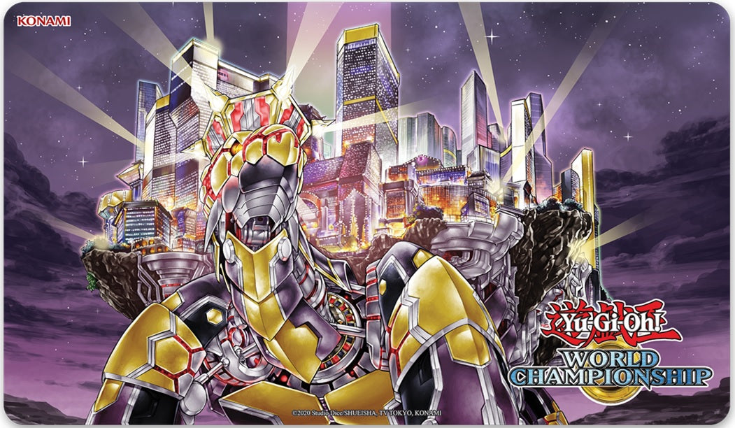 YGO WORLD CHAMP GRANDOPOLIS ETERNAL GOLDEN CITY GAME MAT | 083717865759