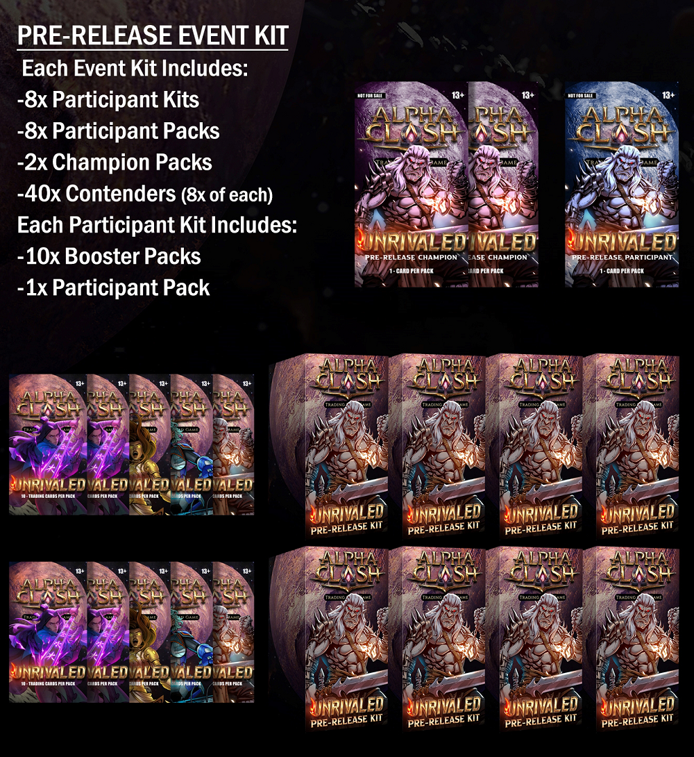 ALPHA CLASH PRE-RELEASE KIT SET 3 UNRIVALED | 850049496186